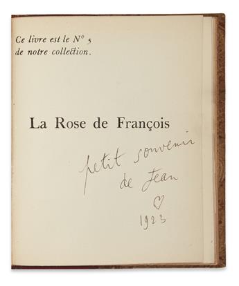 COCTEAU, JEAN. La Rose de François.